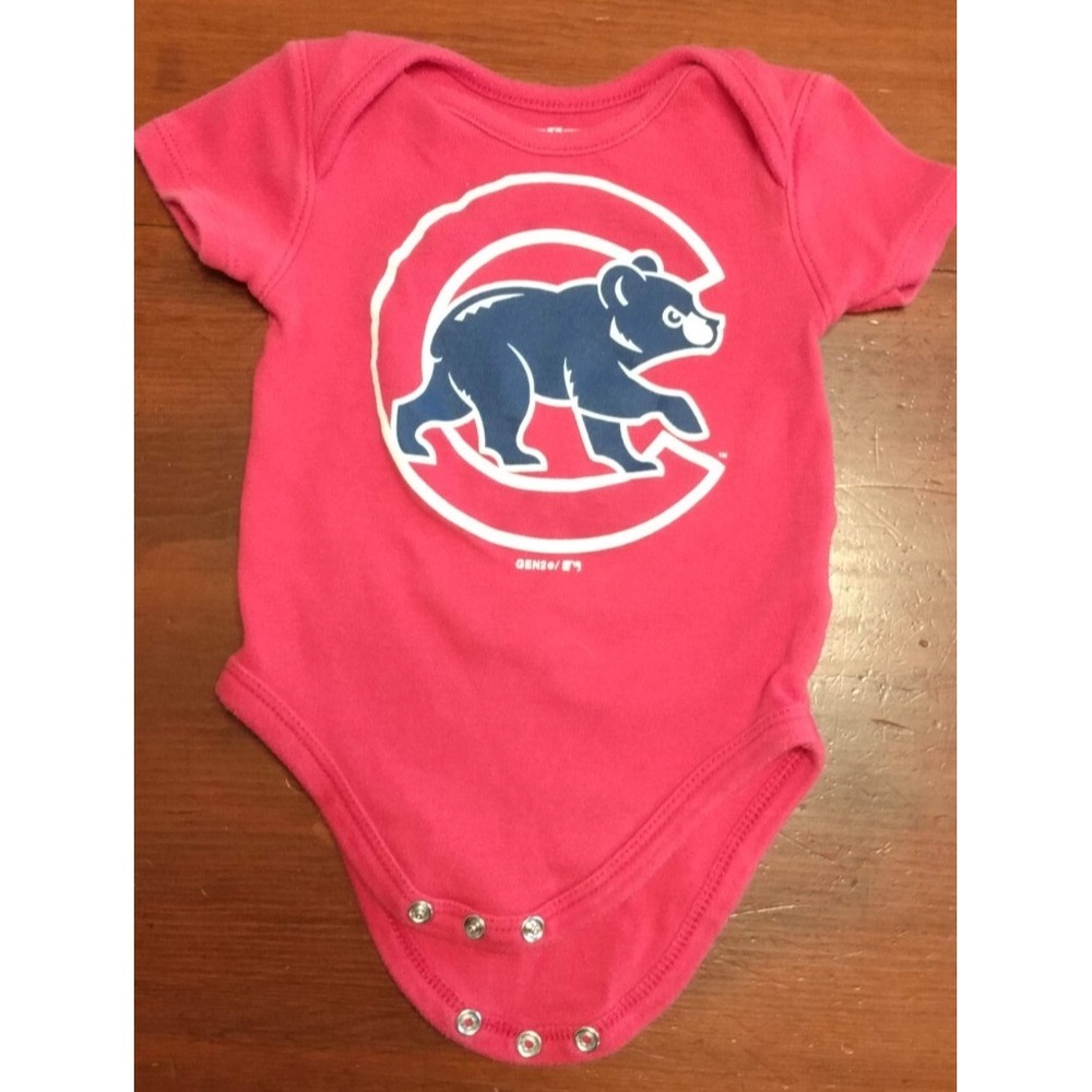 CHICAGO CUBS Baby Fan Gear 3-6 Month Baseball MLB GEN2 Red Bodysuit One Piece